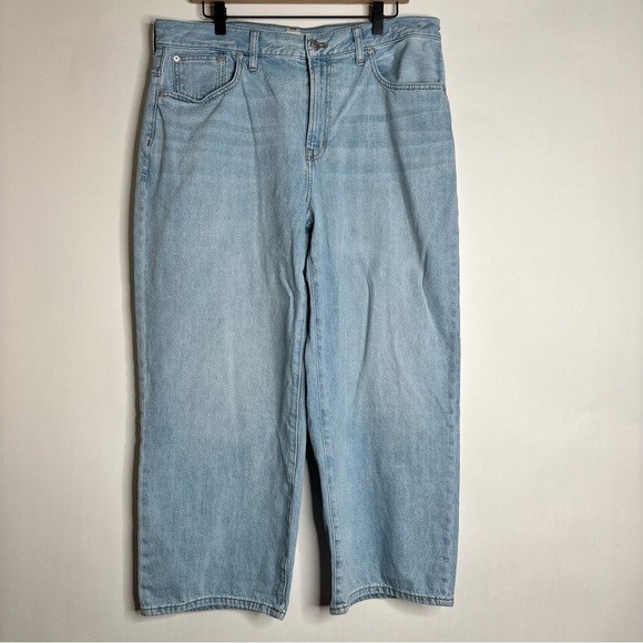 Madewell The Perfect Vintage Wide-Leg Crop Jean size 32 - Picture 3 of 15